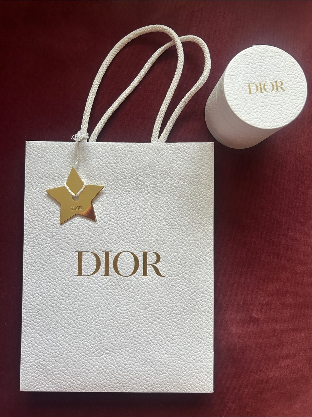 Dior Mitzah Scarf Box, Shopping Bag and Charm
